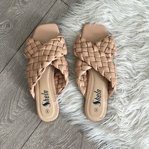 SHEIN Braided Sandals, Size 8